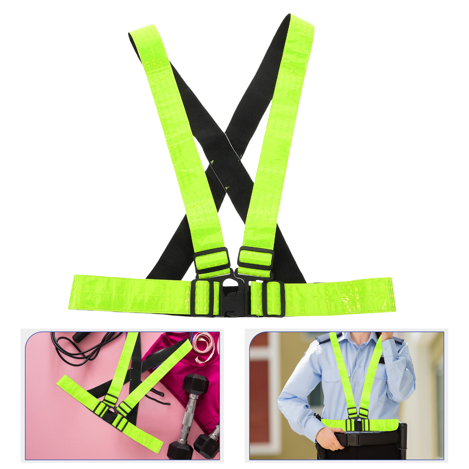 High And Running Gear - Loopvest met hoge zichtbaarheid, veiligheidsuitrusting voor