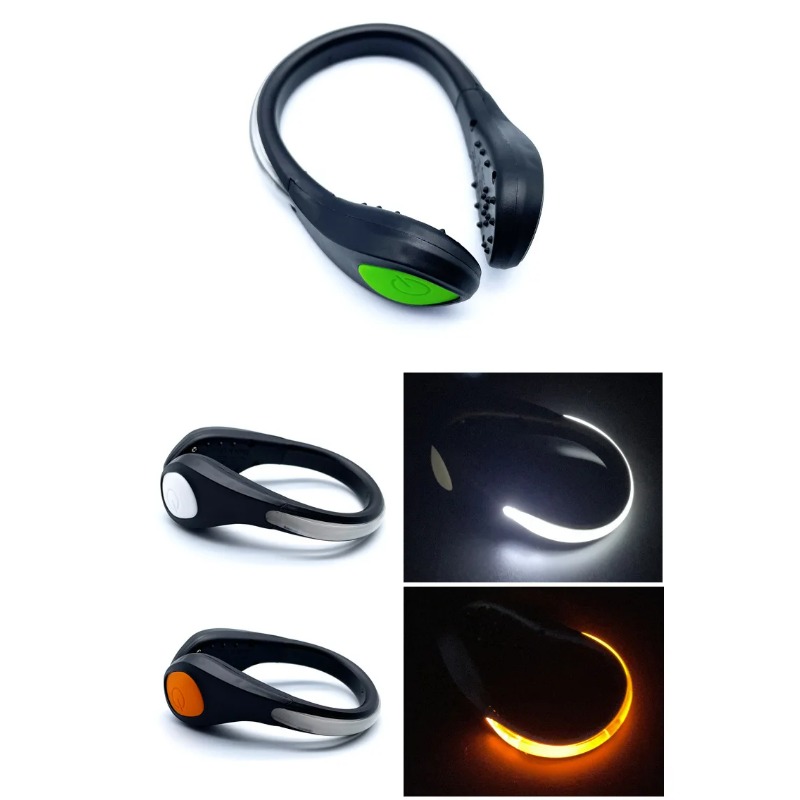 Running Gear Outdoor - Nieuwe Lichtgevende Schoenclip LED Veiligheidswaarschuwingslamp voor