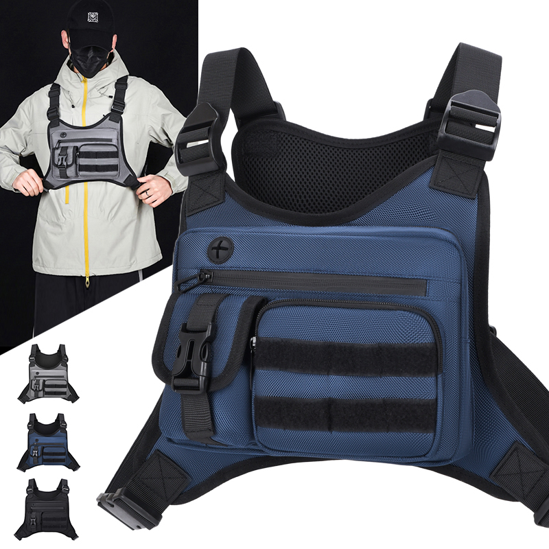 Running Gear Outdoor - Tactische borsttas voor heren, waterdicht, crossbody