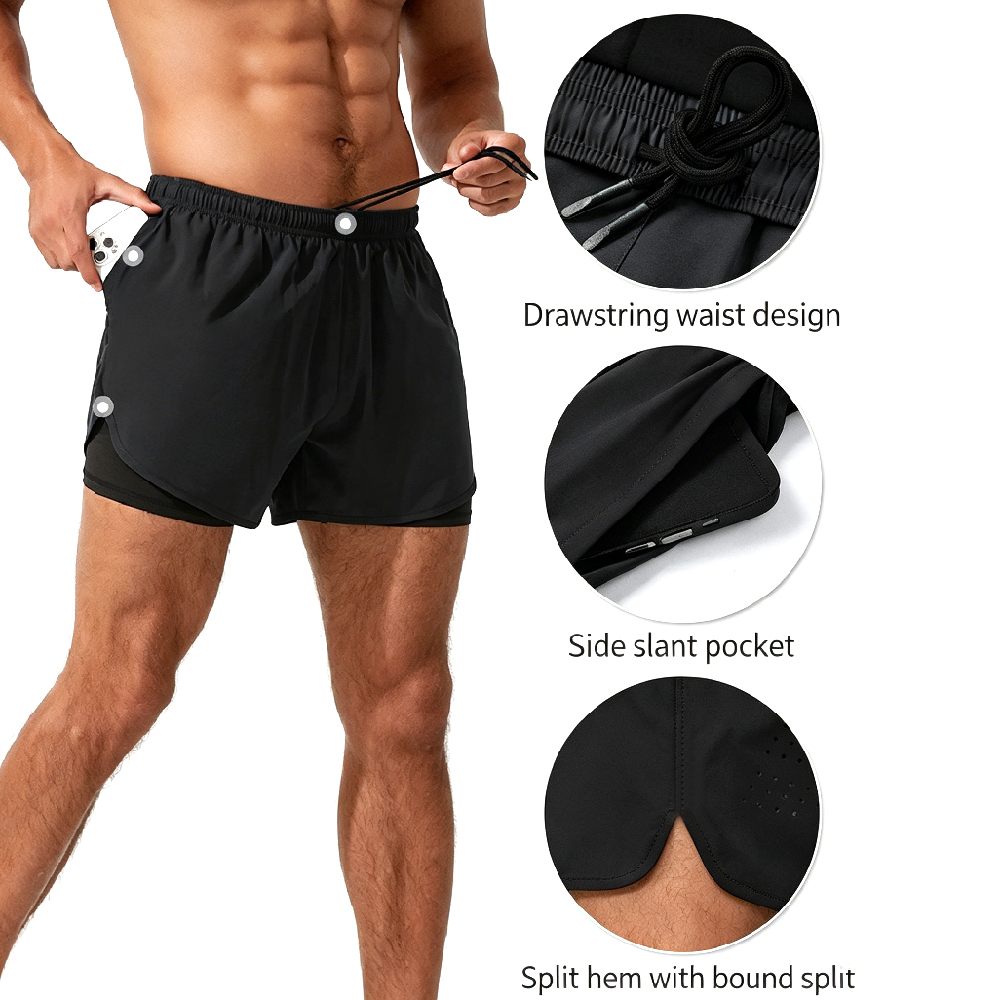 2-in-1 hardloopshorts met hoge - High And Running Gear recensie en prijs